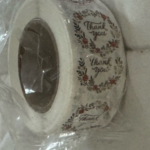 1” Thank you Floral  Stickers - 500 pcs - NWT - Picture 2 of 5